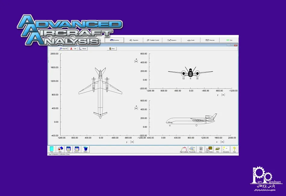 نرم افزار طراحی و تحلیل هواپیما در AAA